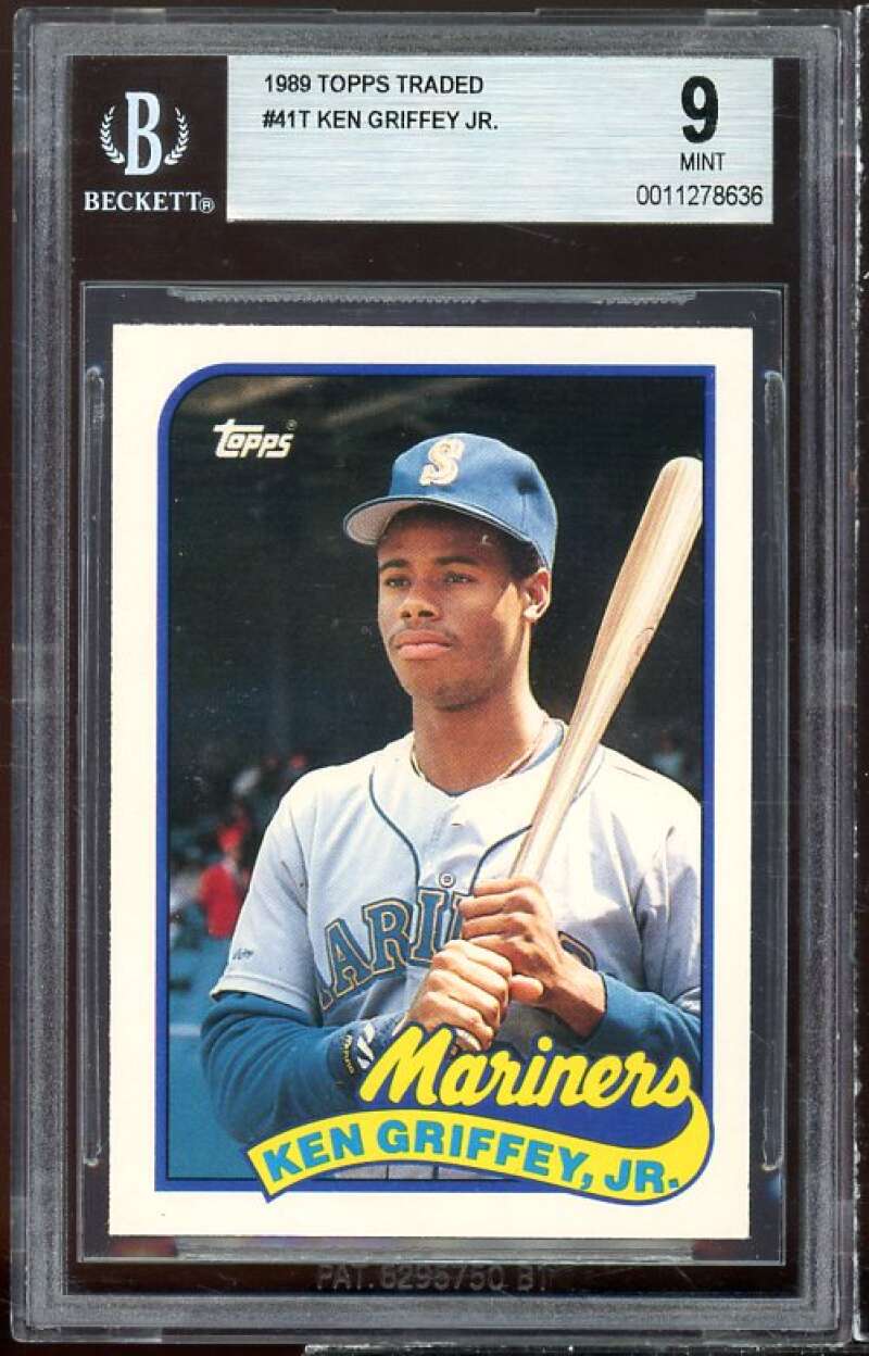 Ken Griffey Jr. Rookie Card 1989 Topps Traded #41t BGS 9 Image 1