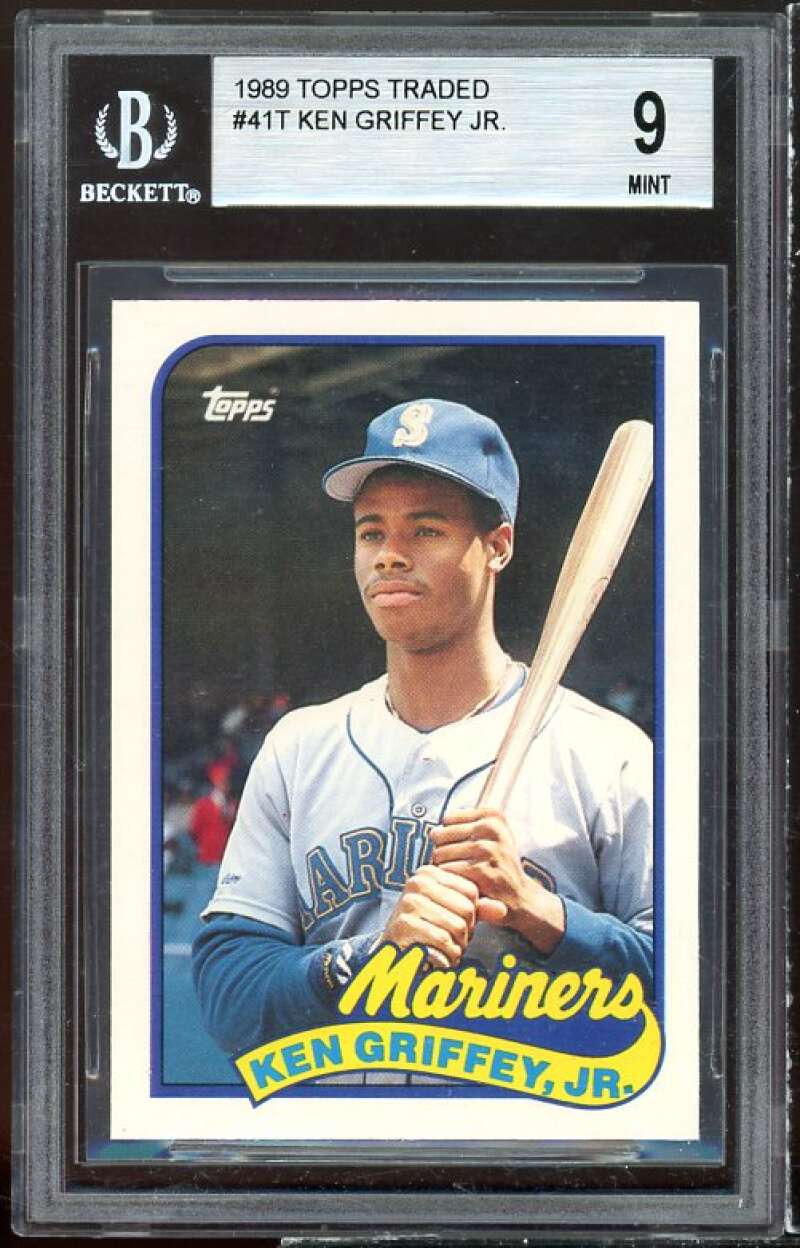 Ken Griffey Jr. Rookie Card 1989 Topps Traded #41t BGS 9 (9.5 9 9 9) Image 1