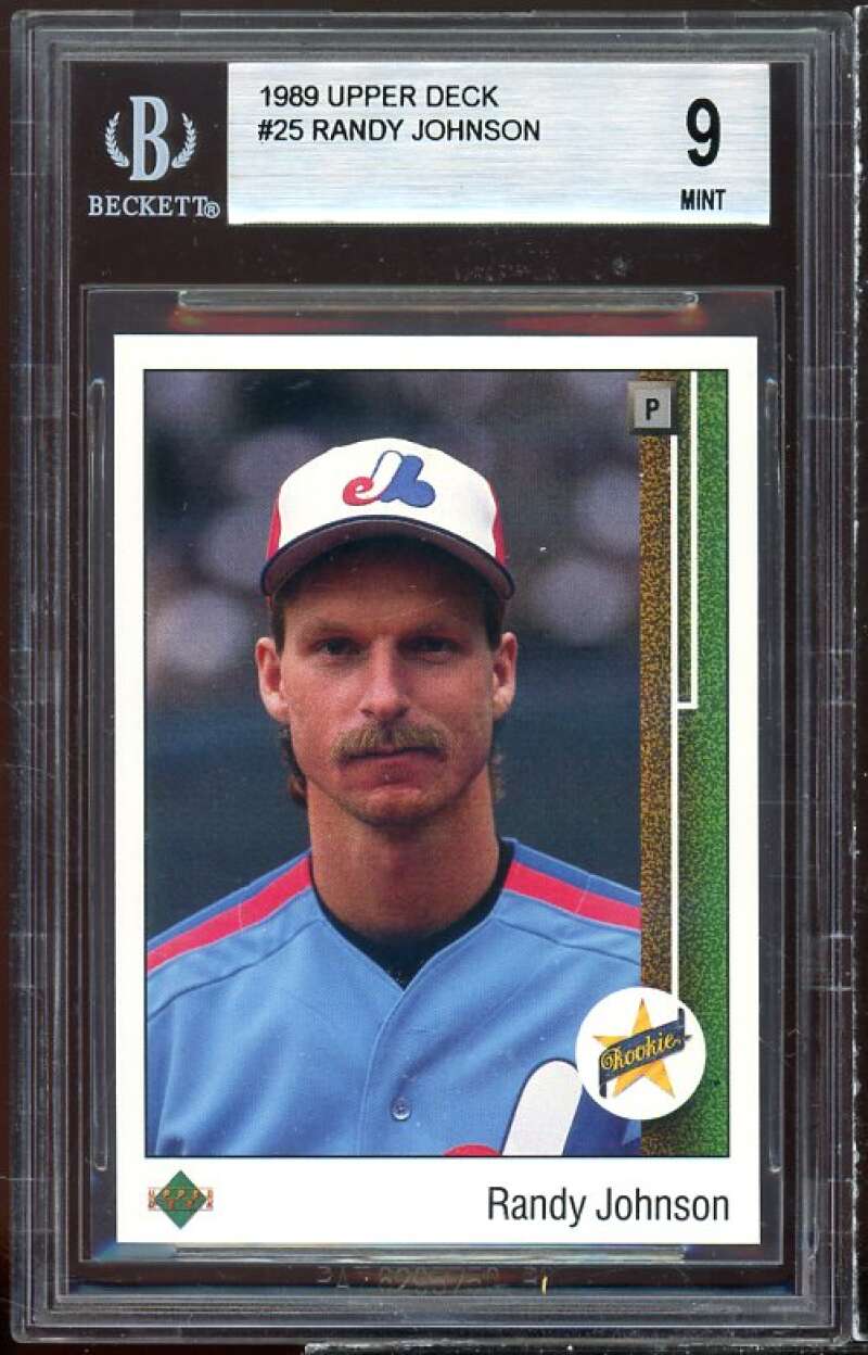 1989 Topps Randy Johnson Signed Autographed RC Baseball Card BGS Beckett