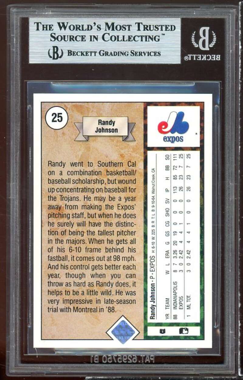  1989 Upper Deck Baseball #25 Randy Johnson Rookie Card