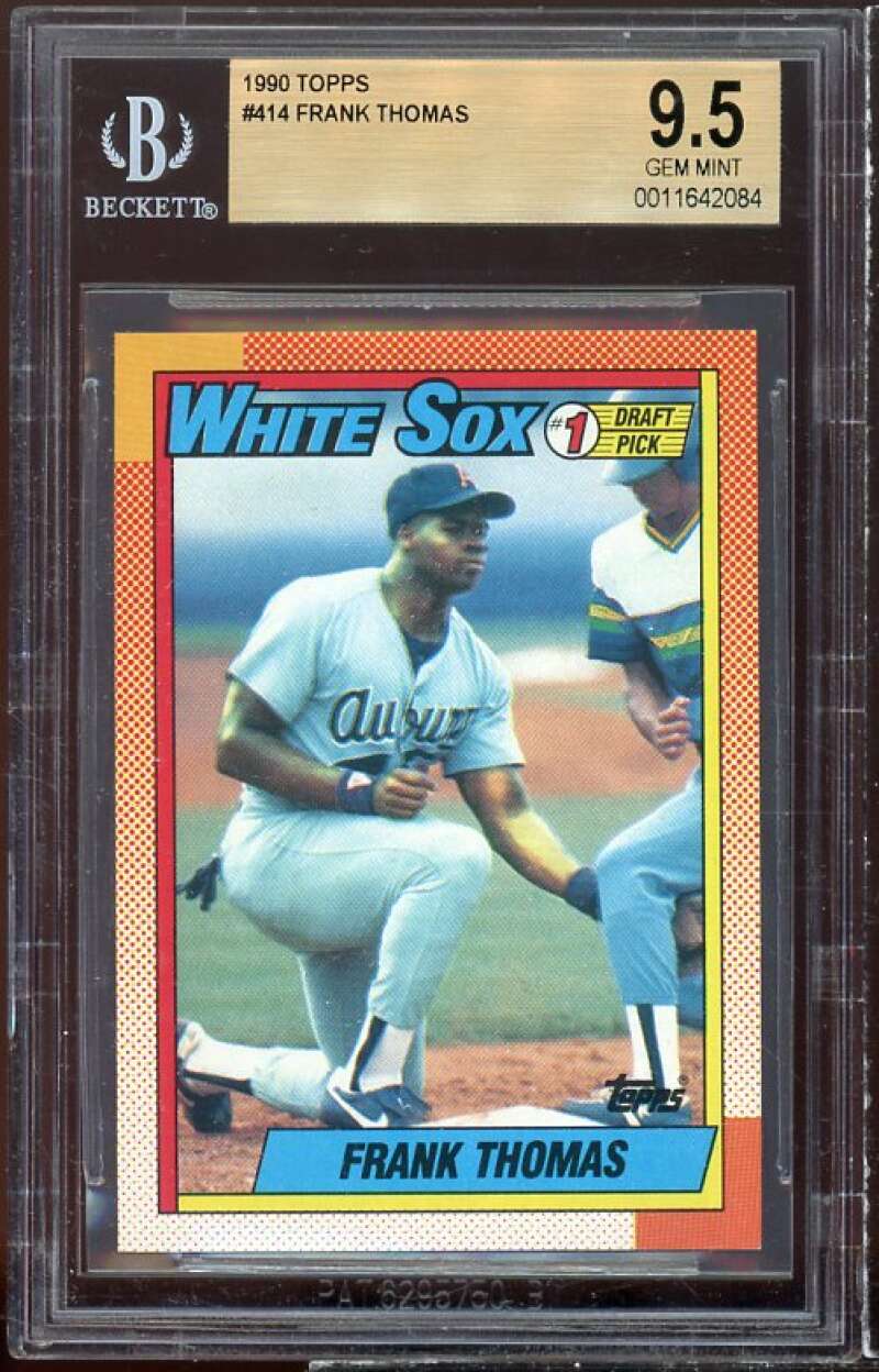 Frank Thomas Rookie Card 1990 Topps #414 BGS 9.5 Image 1