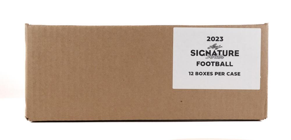2023 Leaf Signature Series Football Hobby 12-Box Case Image 1