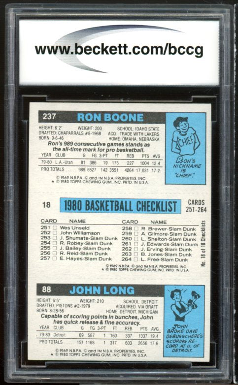 1980-81 Topps #111 Magic Johnson Rookie Card BGS BCCG 10 Mint+ Image 2