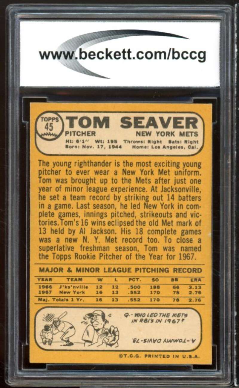 1968 Topps Tom Seaver #45 Baseball Card