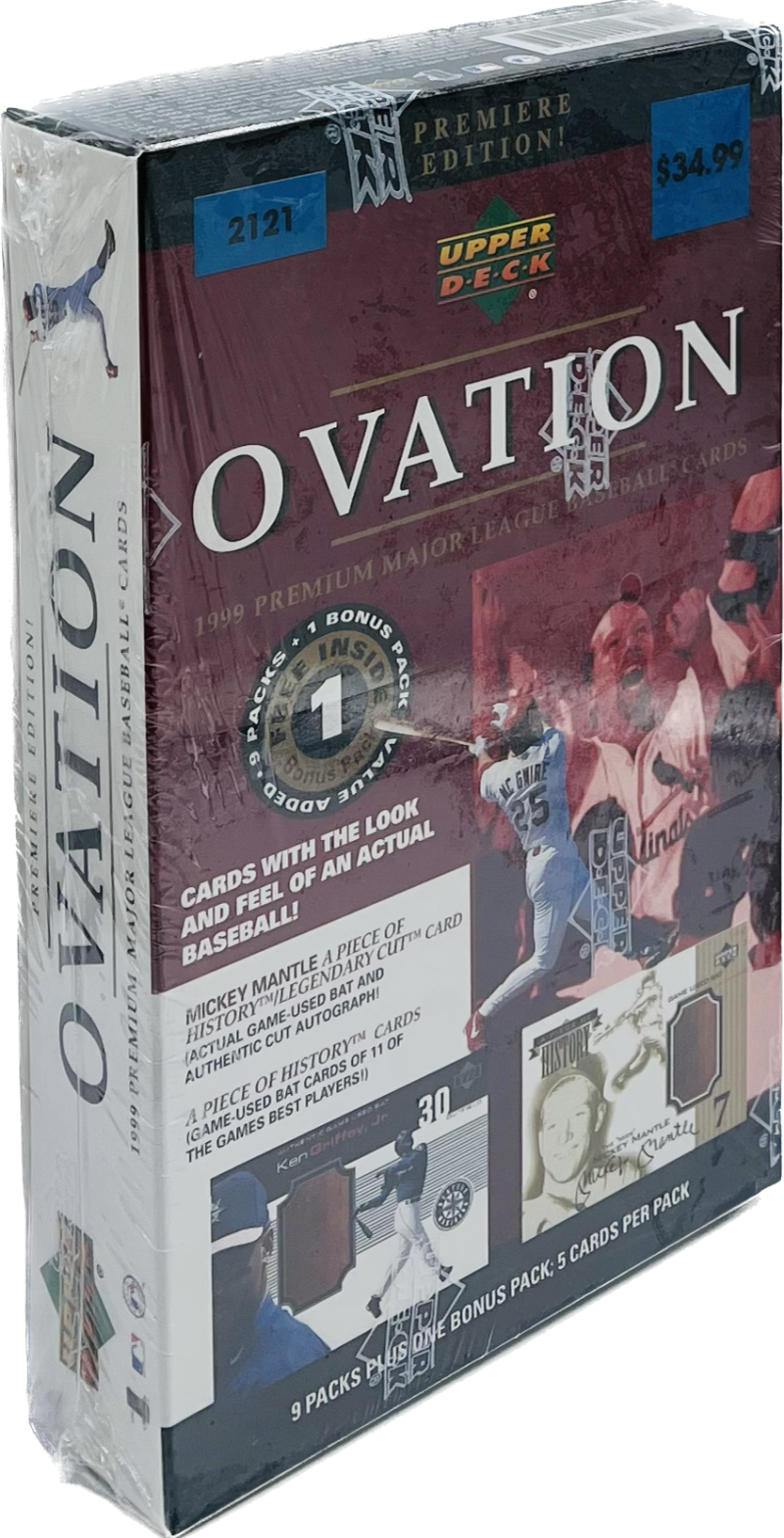 1999 Upper Deck Ovation Baseball Blaster Box Image 1