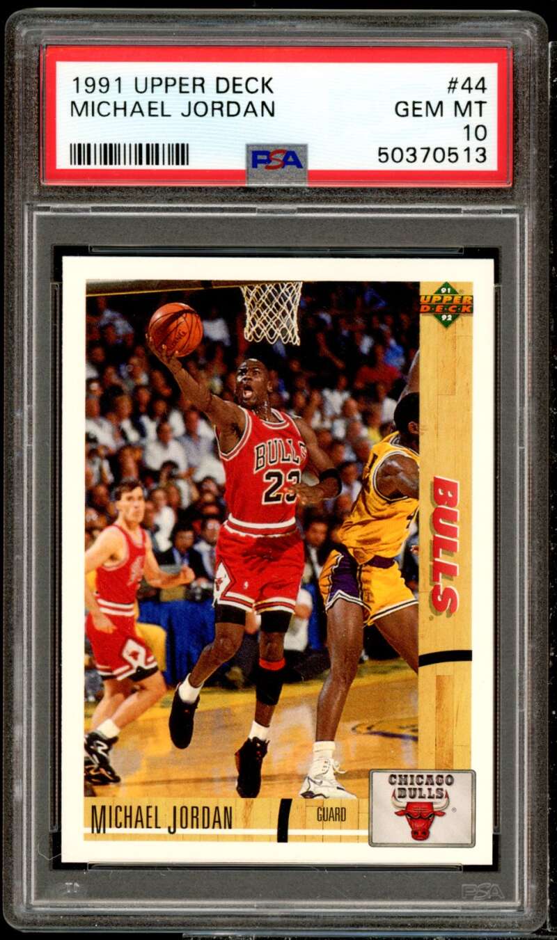 Michael Jordan Card 1991-92 Upper Deck #44 PSA 10 Image 1