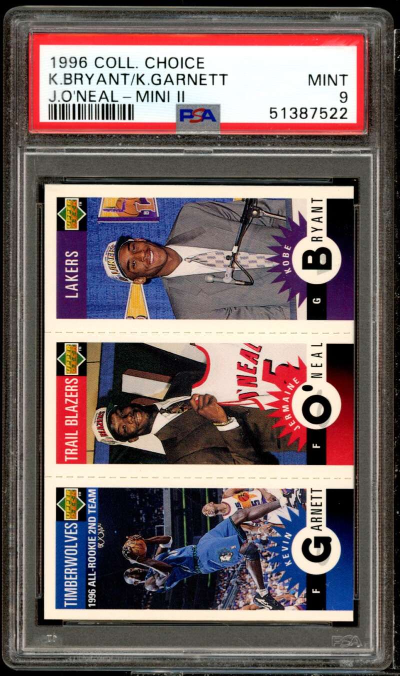 Kobe Bryant Rookie Card 1996-97 Collector's Choice #m129 PSA 9 Image 1