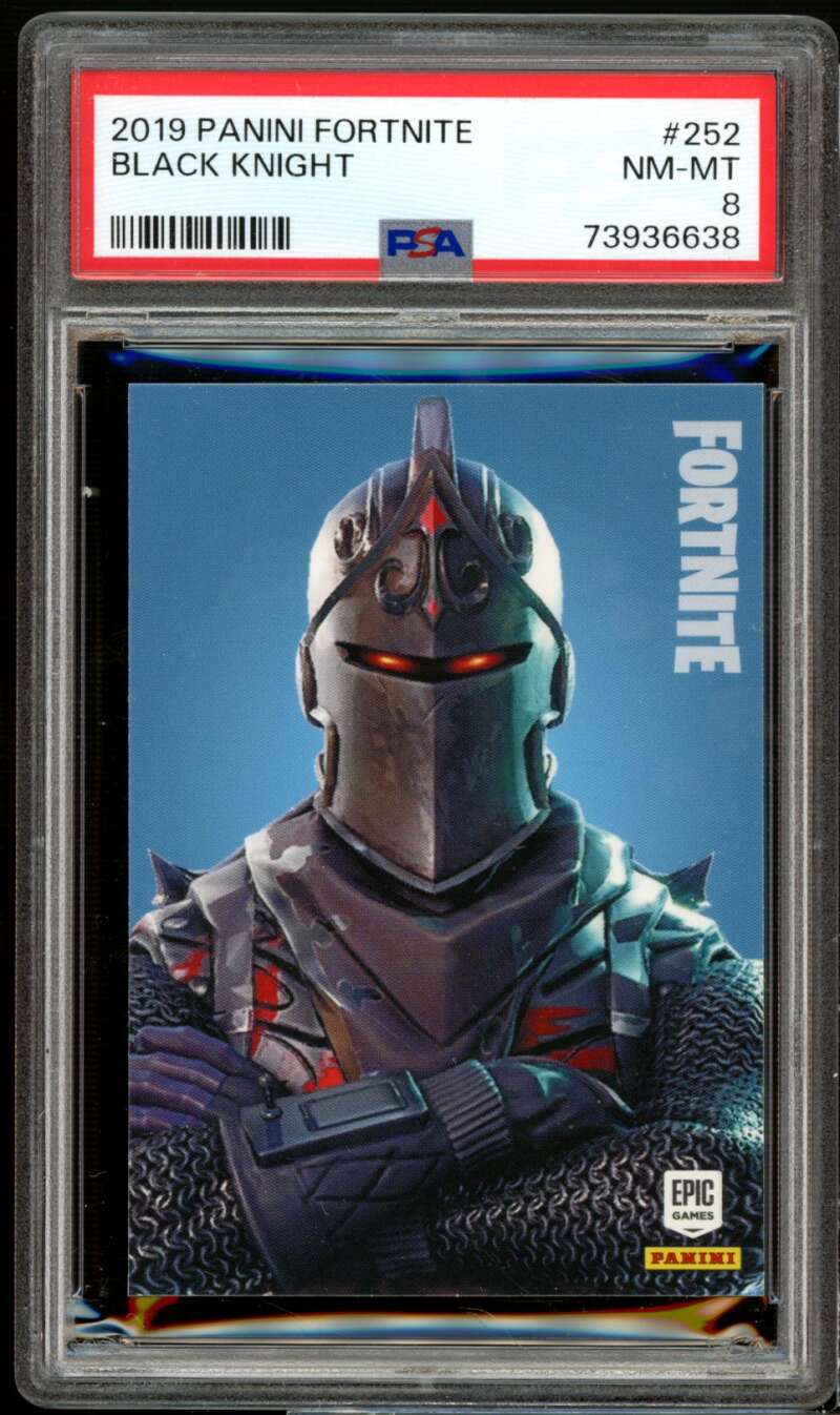 Black Knight Card 2019 Panini Fortnite Italy #252 PSA 8 Image 1