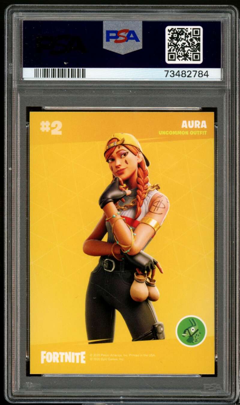 Aura Card 2020 Panini Fortnite USA #3 PSA 9 Image 2