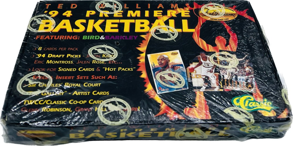 1994 Classic Ted Williams Premier Basketball Box Jordan Jeter Cards Image 1