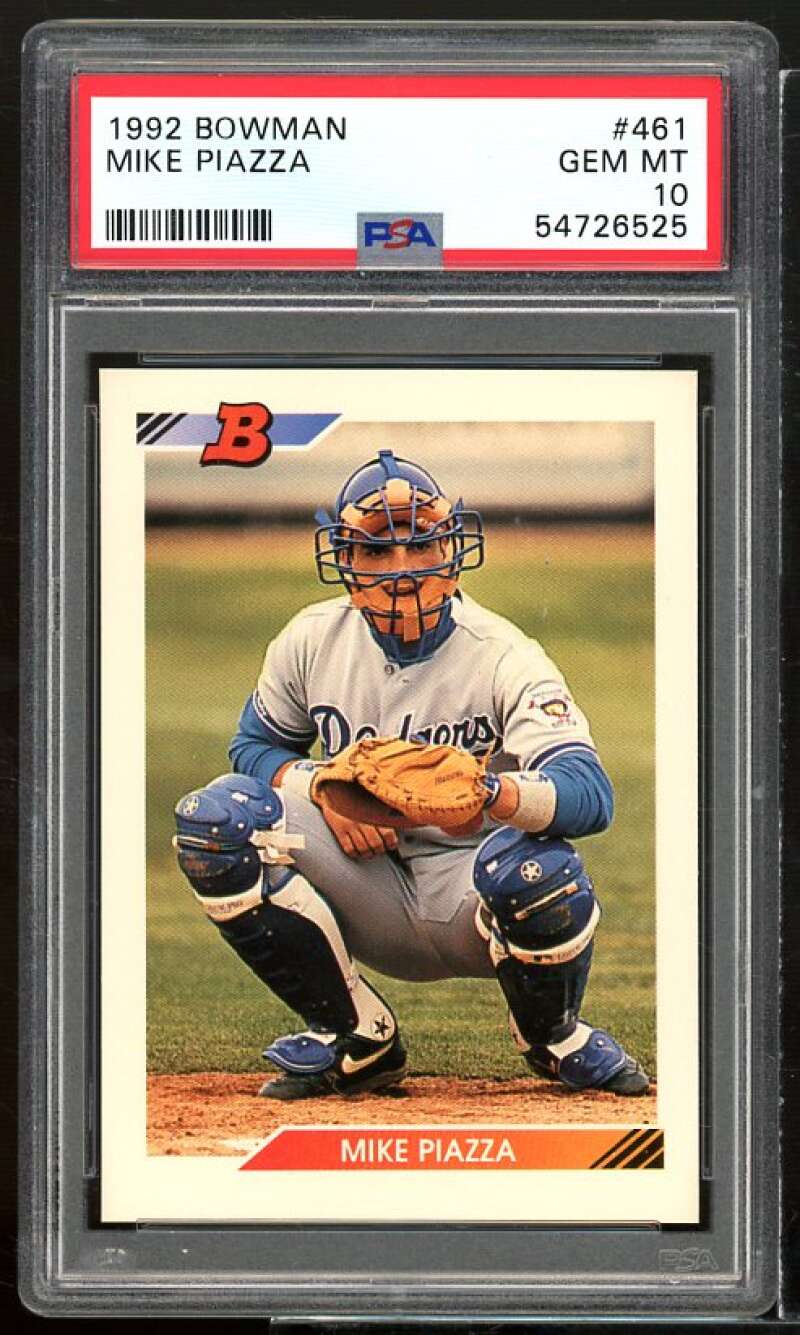 Mike Piazza Rookie Card 1992 Bowman #461 PSA 10 Image 1