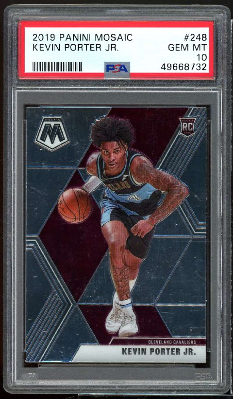 Kevin Porter Jr. Rookie Card 2019-20 Panini Mosaic #248 PSA 9 Image 1