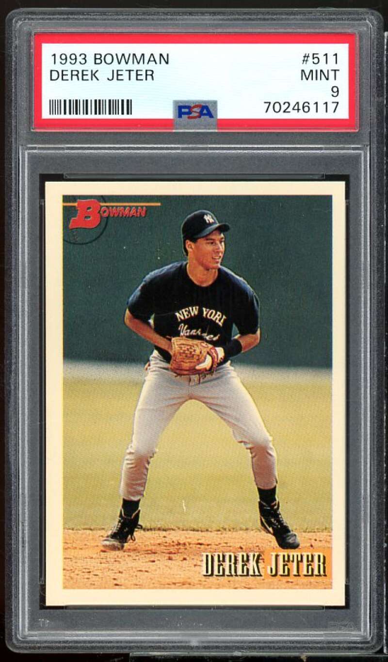 Derek Jeter Rookie Card 1993 Bowman #511 PSA 9 Image 1