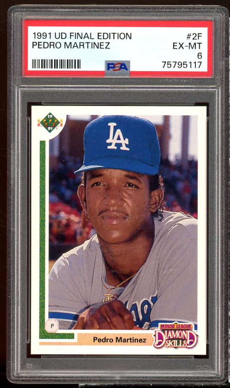 Pedro Martinez Rookie Card 1991 Upper Deck Final Edition #2F PSA 6 Image 1