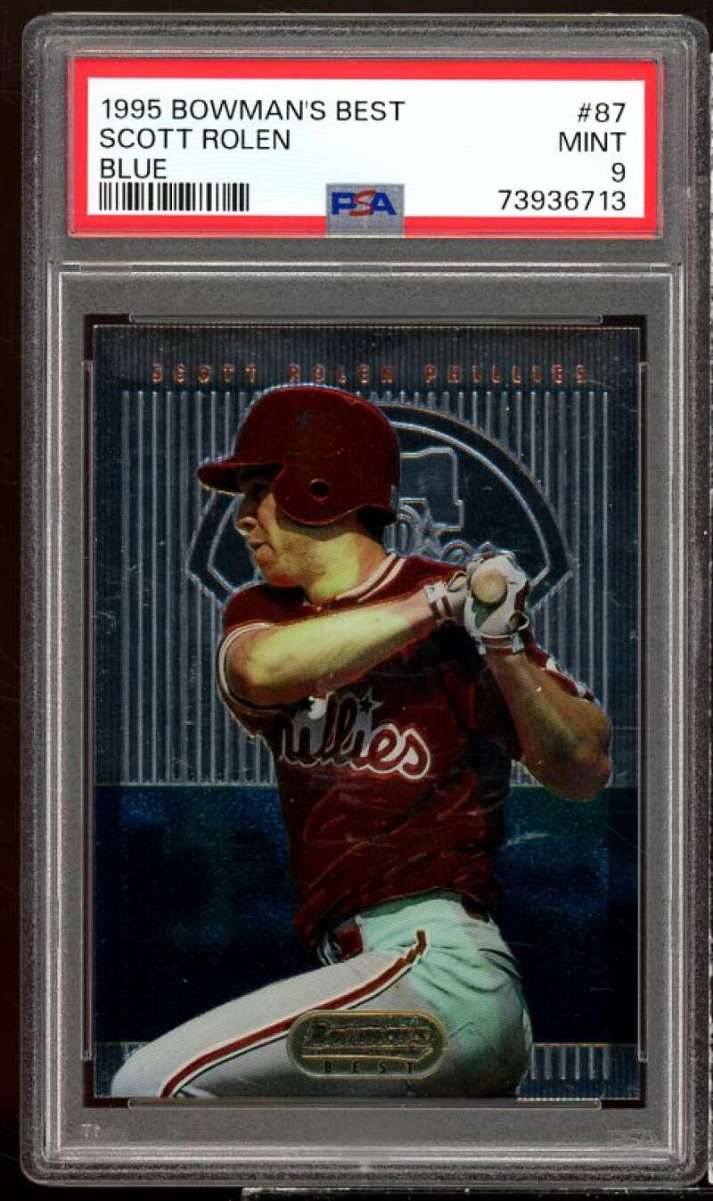 Scott Rolen Rookie Card 1995 Bowman's Best #87 PSA 9 Image 1