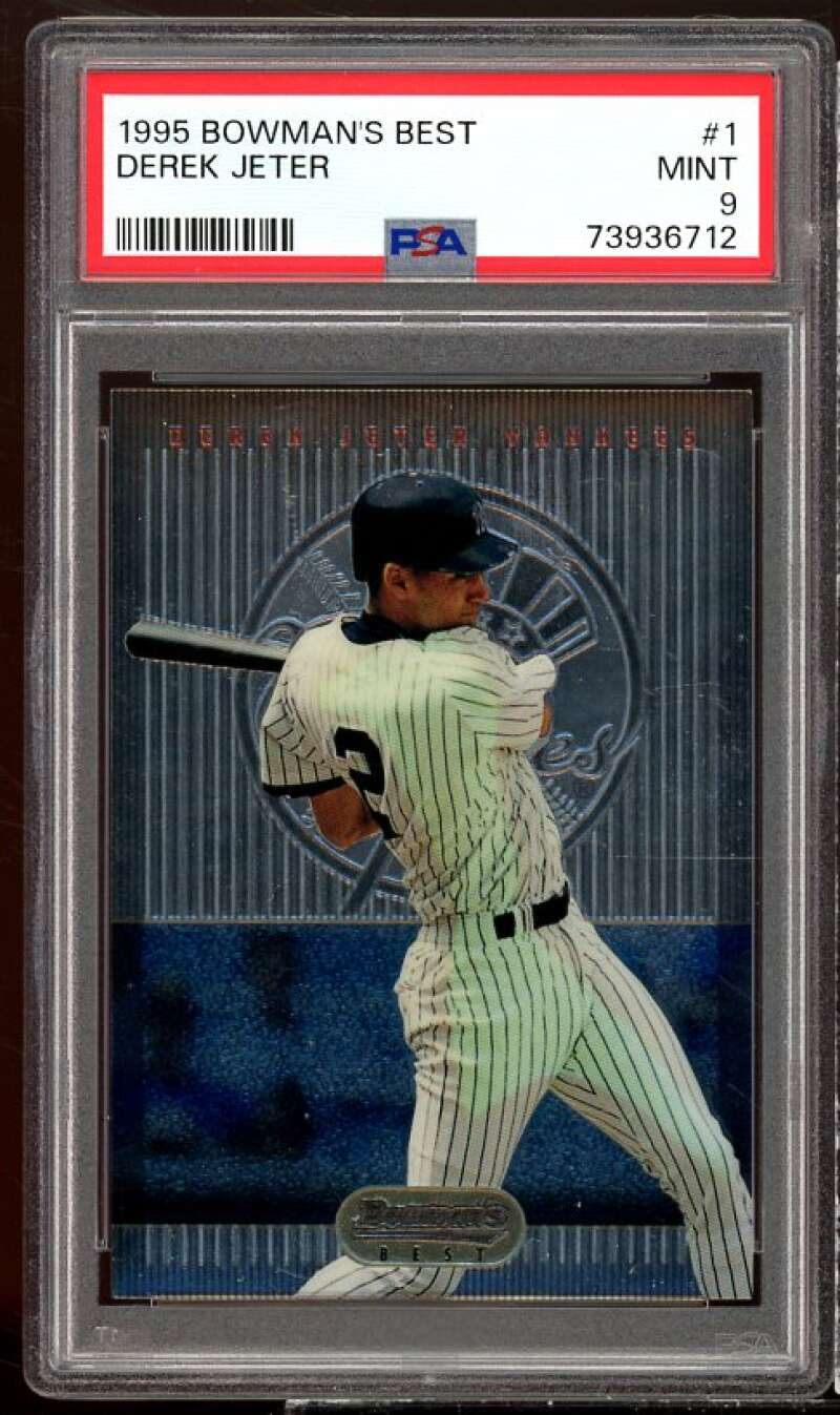 Derek Jeter Card 1995 Bowman's Best #1 PSA 9 Image 1