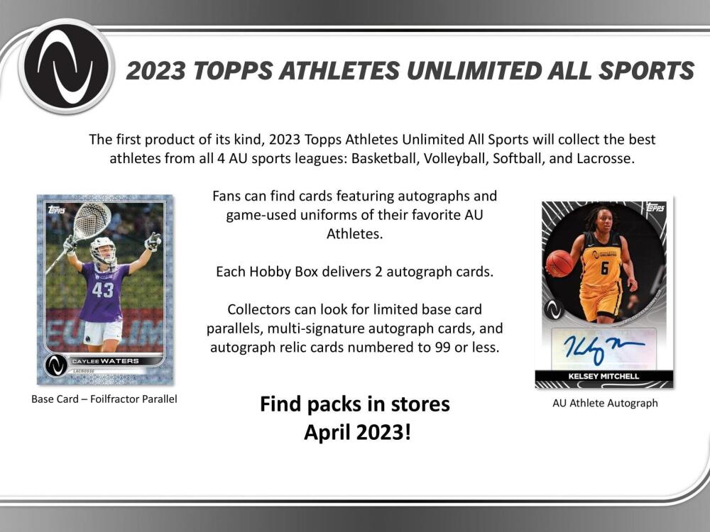 2023 Topps Athletes Unlimited All Sports Hobby Box Image 3
