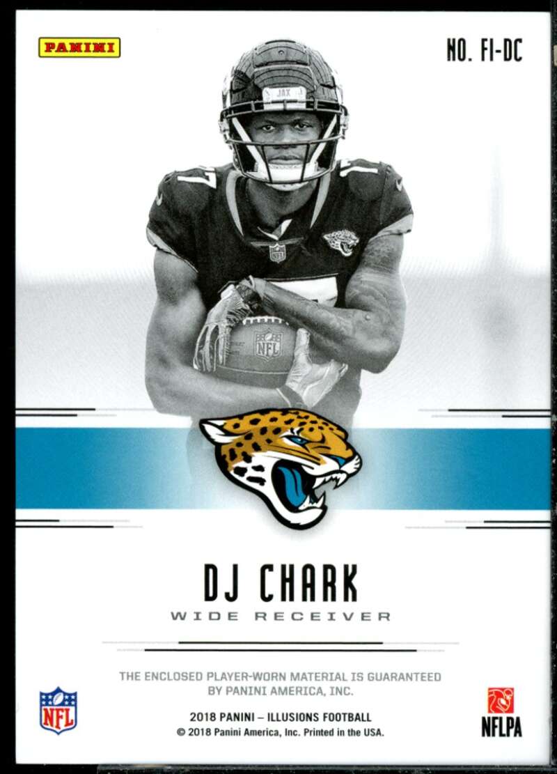 D.J. Chark Rookie 2018 Panini Illusions First Impressions Memorabilia Blue #8  Image 2