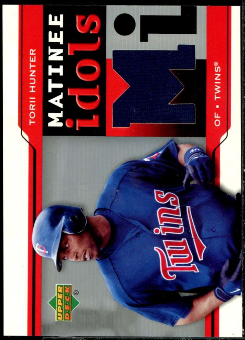 Torii Hunter Card 2005 Upper Deck Matinee Idols Jersey #HU  Image 1