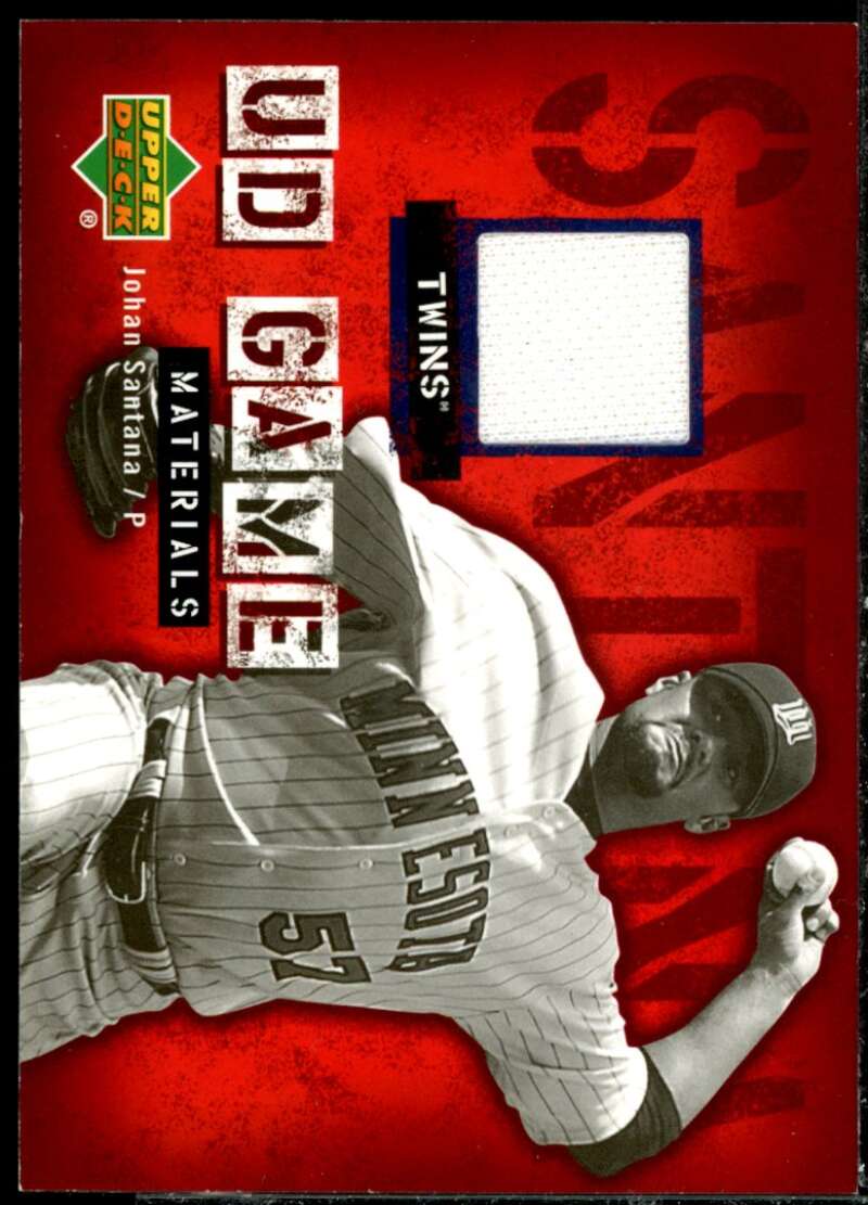Johan Santana Pants Card 2006 Upper Deck UD Game Materials #JS  Image 1