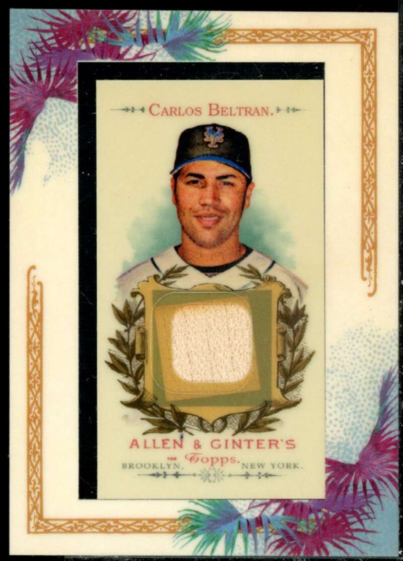 Carlos Beltran Bat Card 2007 Topps Allen and Ginter Relics #CB  Image 1