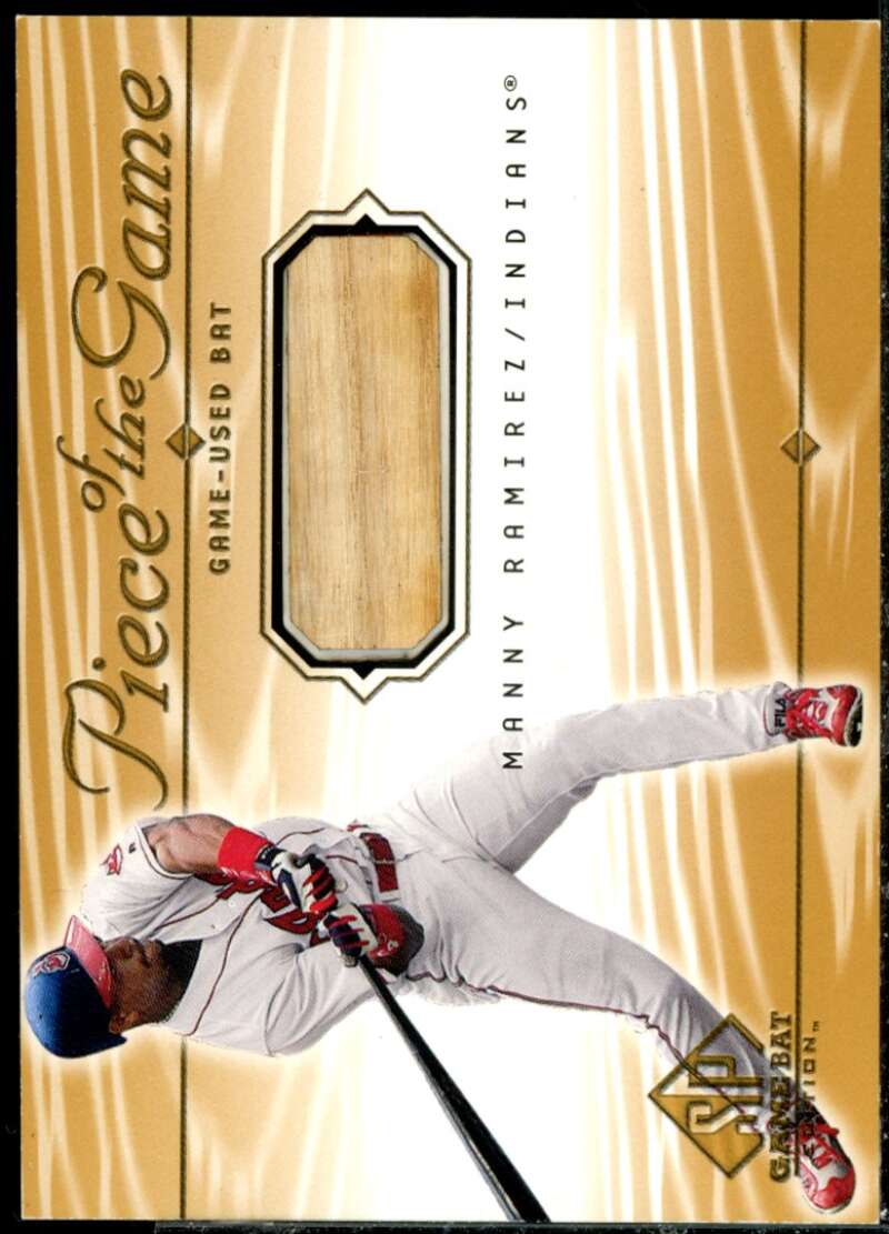 Manny Ramirez Card 2001 SP Game Bat Edition Piece of the Game #MR  Image 1