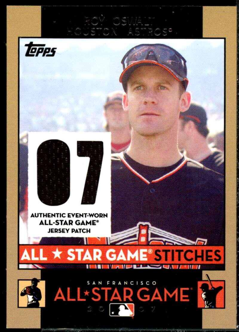 Roy Oswalt Card 2007 Topps Update All-Star Stitches #RO  Image 1