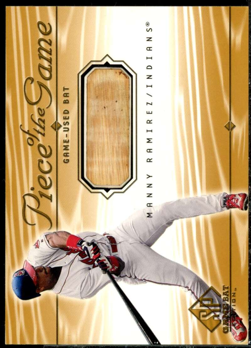 Manny Ramirez Card 2001 SP Game Bat Edition Piece of the Game #MR  Image 1