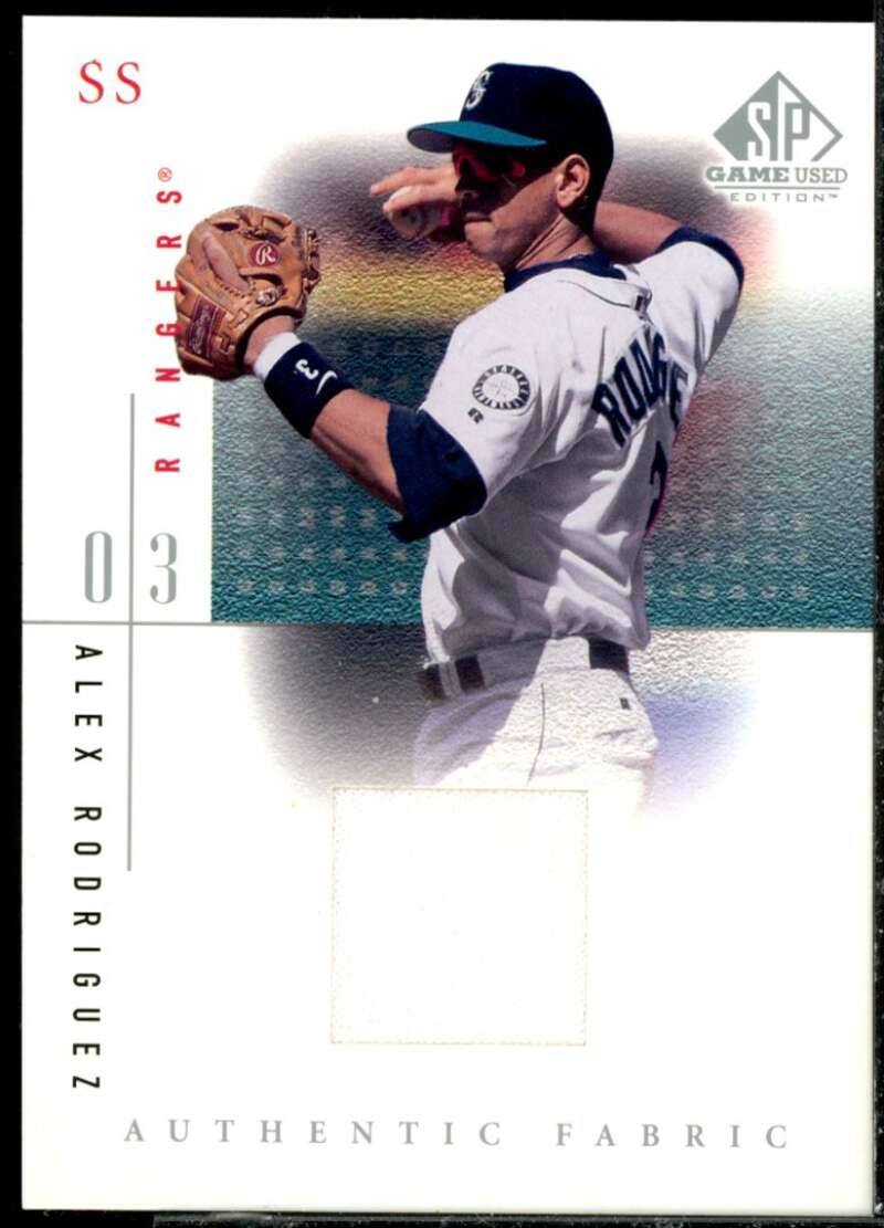Alex Rodriguez Rangers Card 2001 SP Game Used Edition Authentic