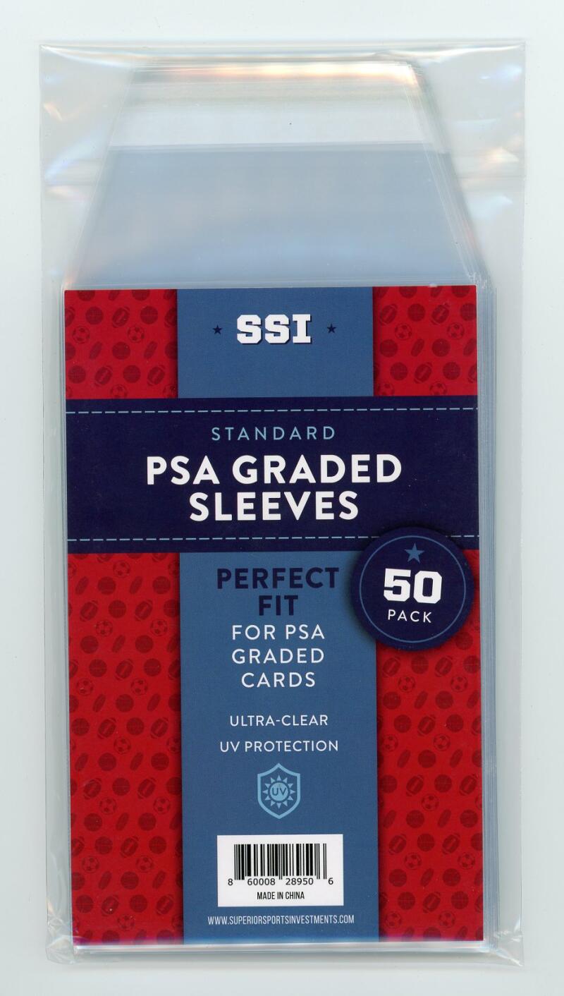 (100) Packs Superior Sports Investments SSI (5000) Graded Card Perfect Fit Sleeve Bags for PSA Cards  Image 3