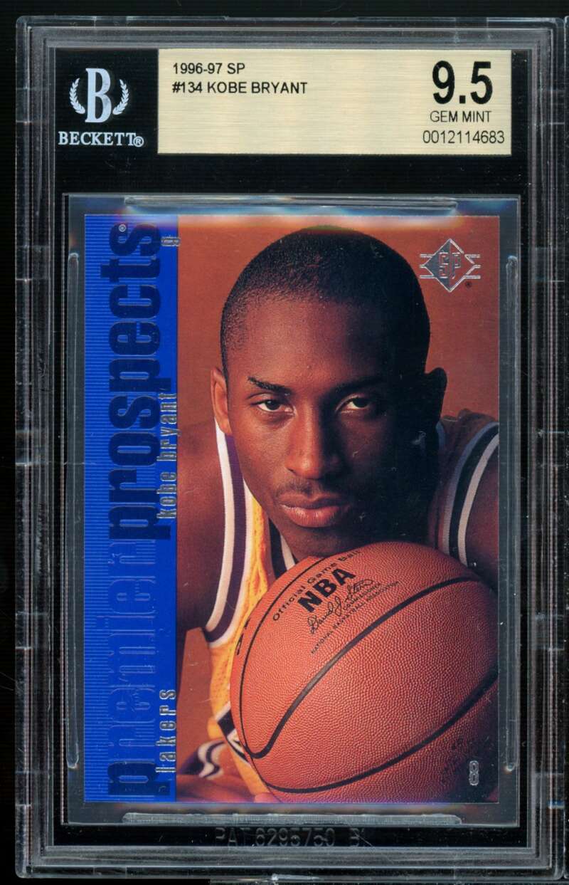 Kobe Bryant Rookie Card 1996-97 SP #134 BGS 9.5 Image 1