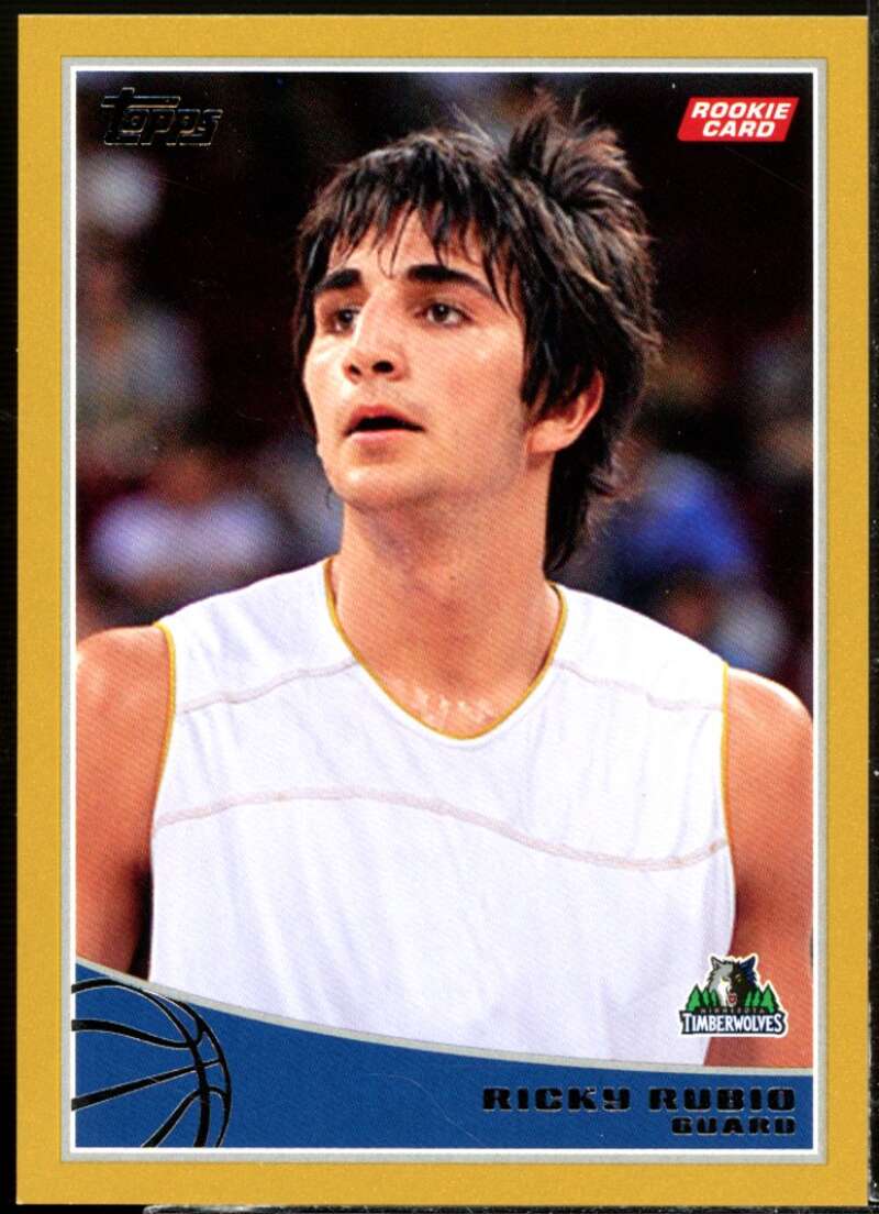 Ricky Rubio rookie Card 2009-10 Topps Gold #317  Image 1