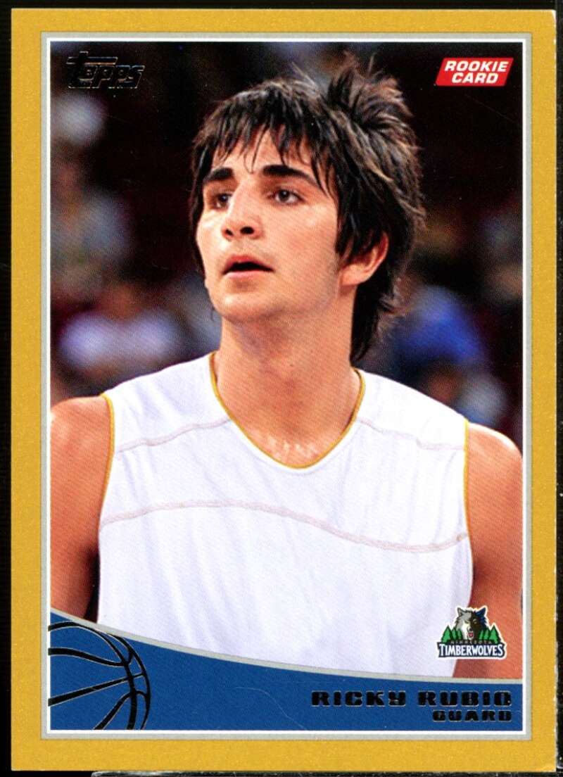 Ricky Rubio rookie Card 2009-10 Topps Gold #317  Image 1