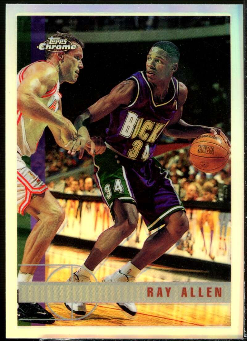 Ray Allen Card 1997-98 Topps Chrome Refractors #61  Image 1