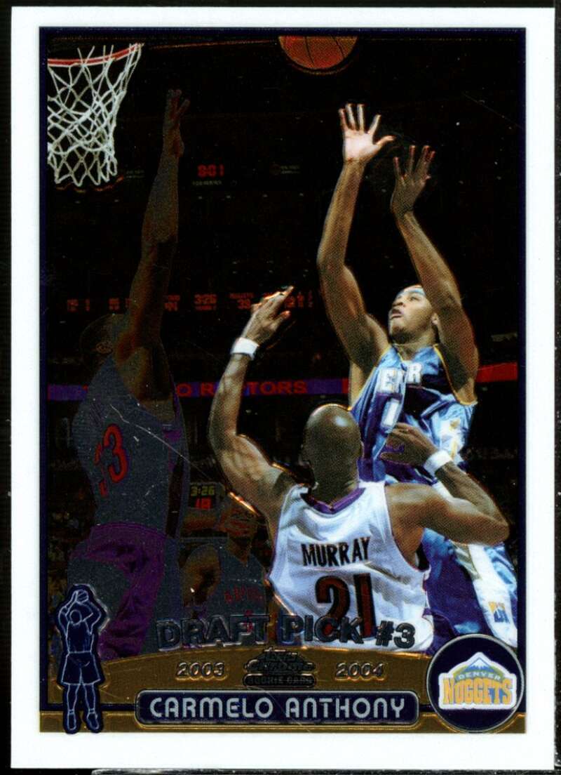 Carmelo Anthony Rookie Card 2003-04 Topps Chrome #113  Image 1