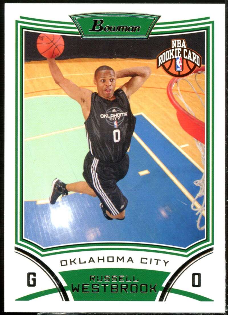 Russell Westbrook rookie Card 2008-09 Bowman #114  Image 1