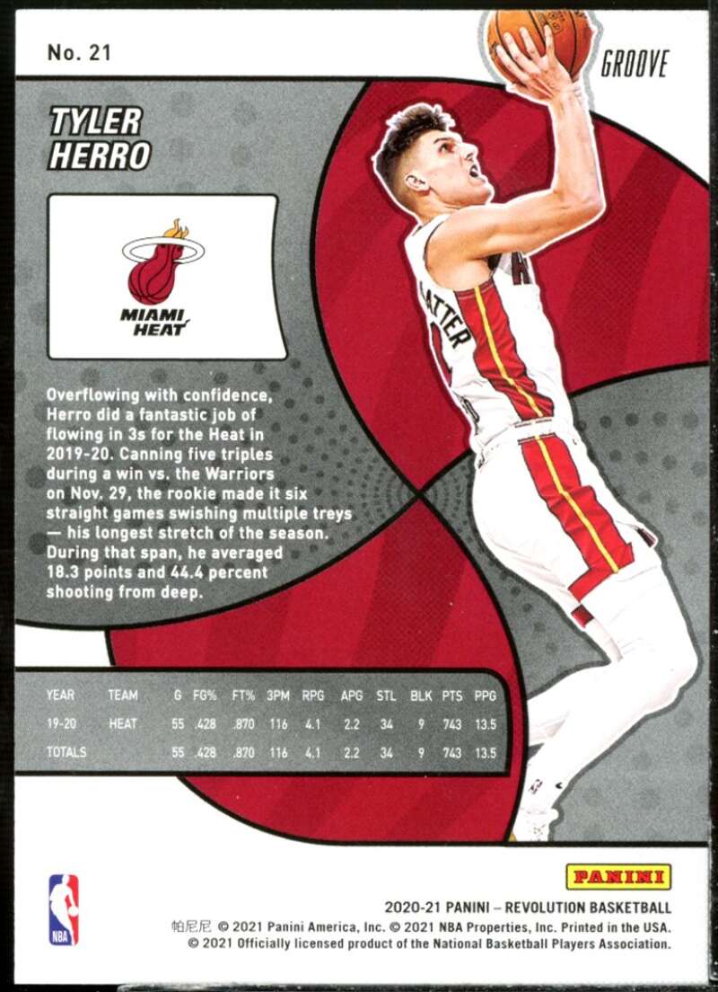 Tyler Herro Card 2020-21 Panini Revolution Astro #21  Image 2