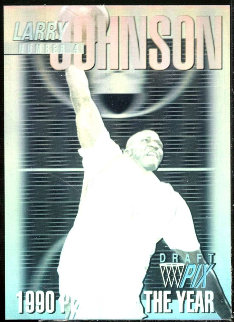 Larry Johnson Rookie Card 1991 Courtside Holograms #2  Image 1