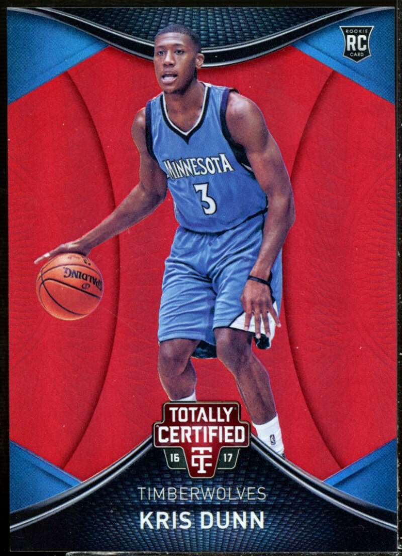 Kris Dunn Rookie Card 2016-17 Totally Certified Red #104  Image 1