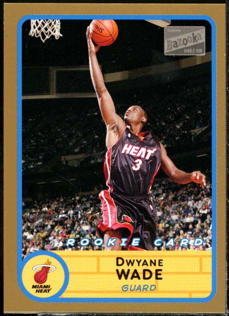 Dwyane Wade Rookie Card 2003-04 Bazooka Parallel #252B  Image 1