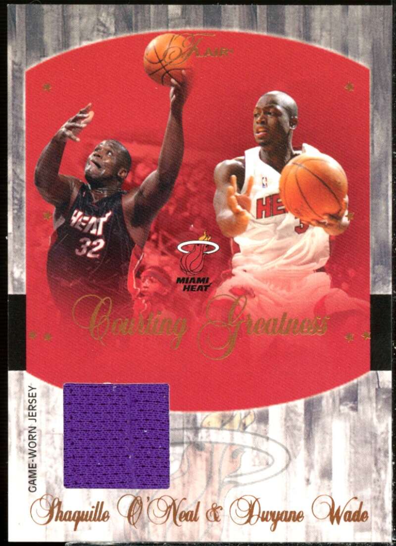 Shaquille O'Neal Card 2004-05 Flair Courting Greatness Jerseys Retail #SON  Image 1