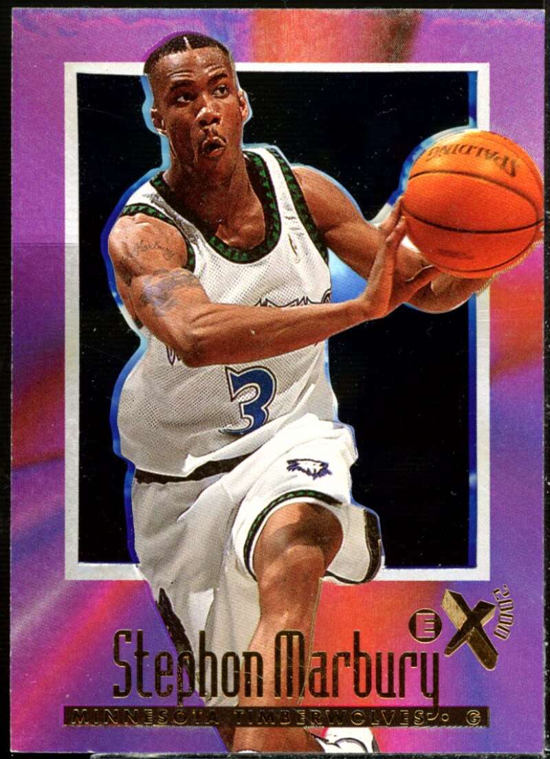 Stephon Marbury Rookie Card 1996-97 E-X2000 #42  Image 1