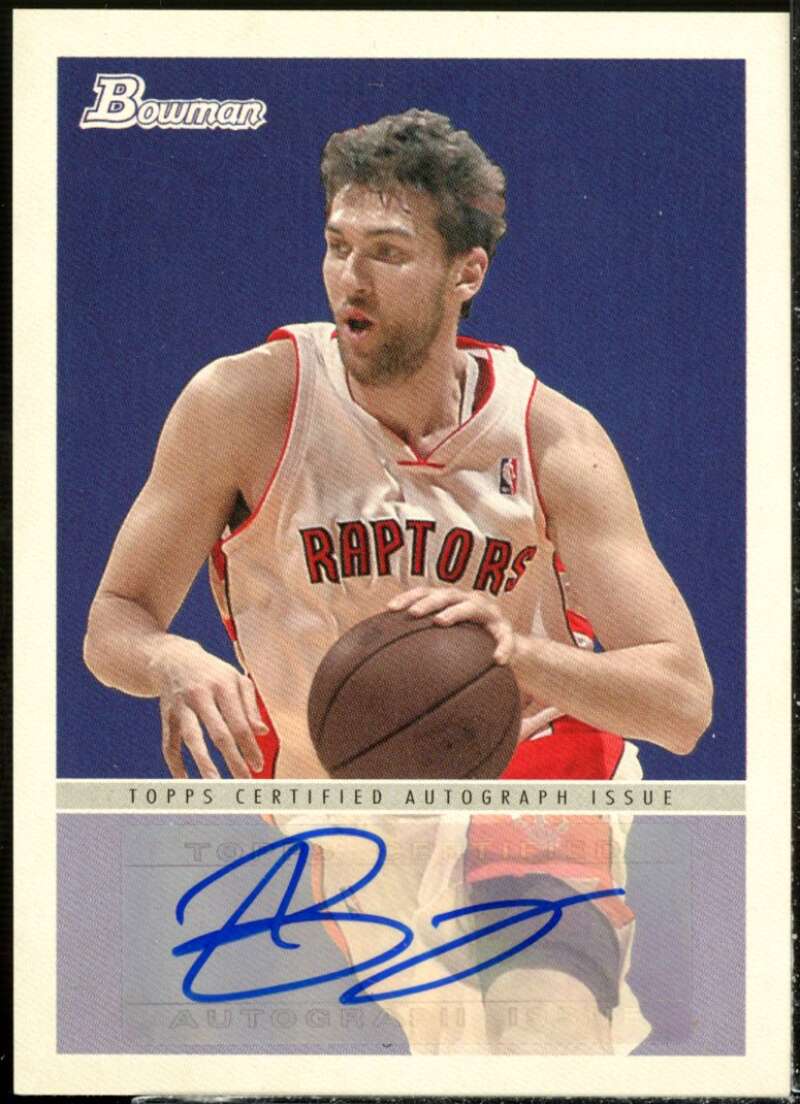 Andrea Bargnani Card 2009-10 Bowman 48 Autographs #48AABA  Image 1