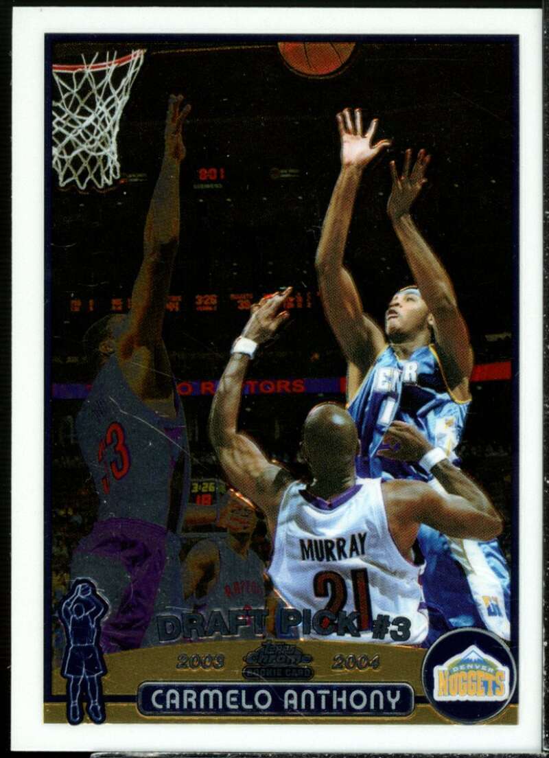 Carmelo Anthony Rookie Card 2003-04 Topps Chrome #113  Image 1