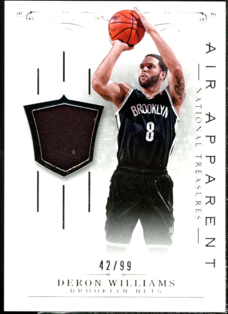 Deron Williams Card 2013-14 Panini National Treasures Air Apparent Materials #6  Image 1