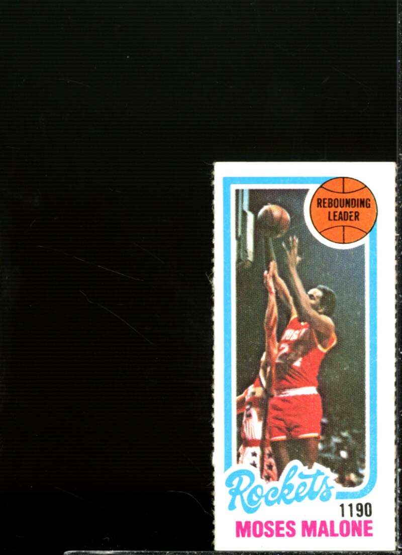 Moses Malone TL Card 1980-81 Topps Single Panel #103  Image 1