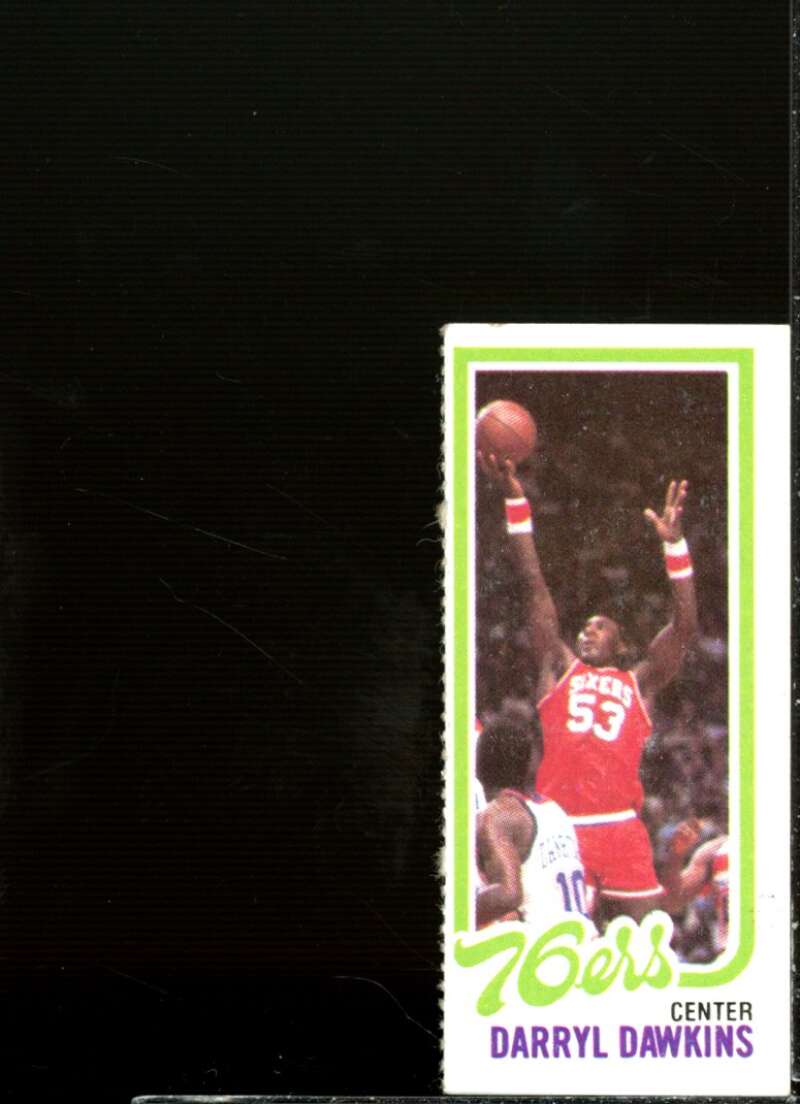 Darryl Dawkins Card 1980-81 Topps Single Panel #180  Image 1