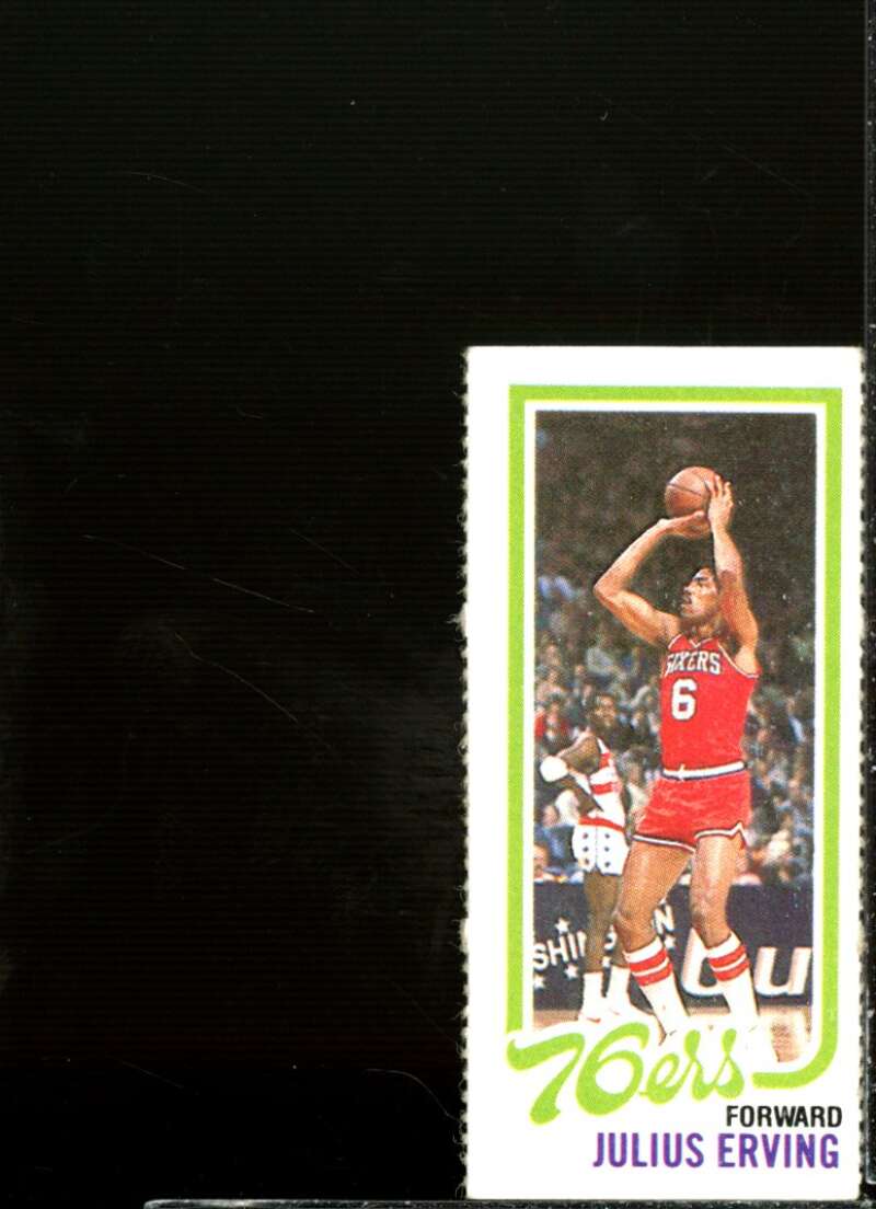 Julius Erving Card 1980-81 Topps Single Panel #181  Image 1