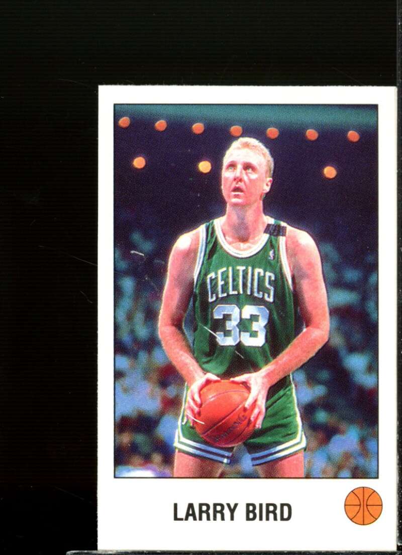 Larry Bird Card 1990-91 Panini Stickers #L  Image 1