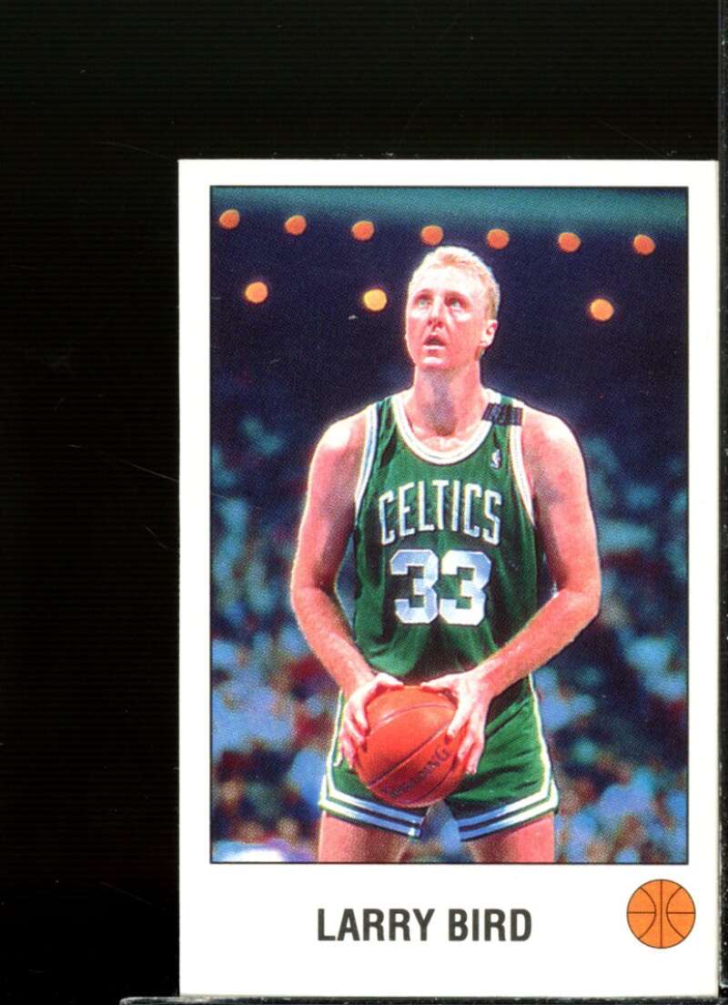 Larry Bird Card 1990-91 Panini Stickers #L  Image 1